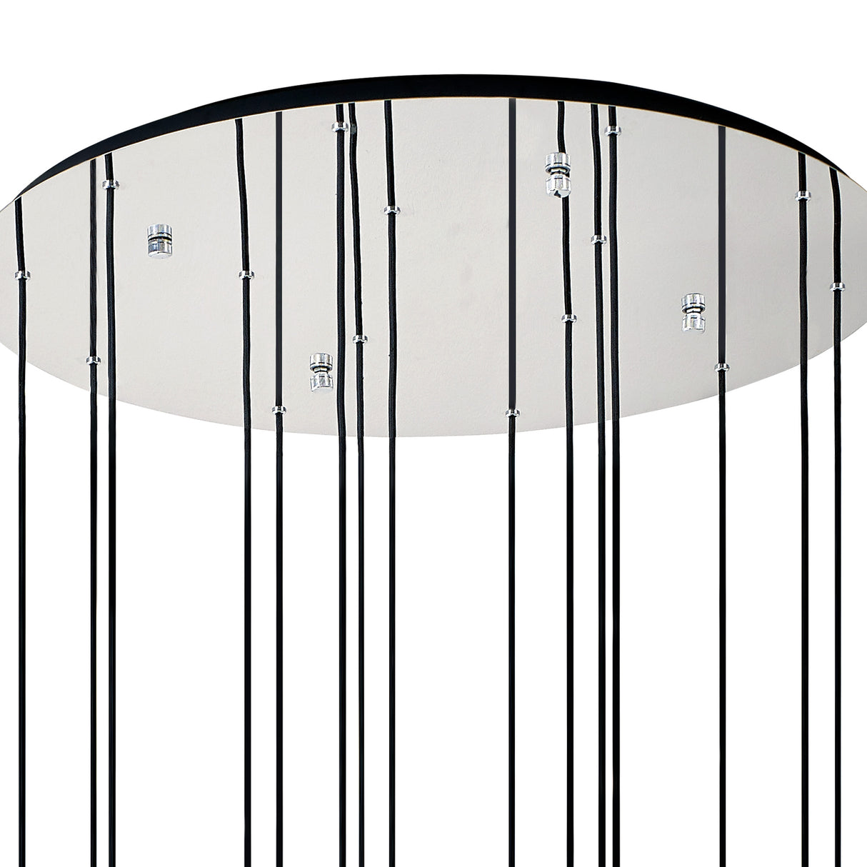 BUN2948 Bunda Slim Round 15 Light Pendant Black/Chrome/Smoke Fade