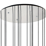 BUN2948 Bunda Slim Round 15 Light Pendant Black/Chrome/Smoke Fade