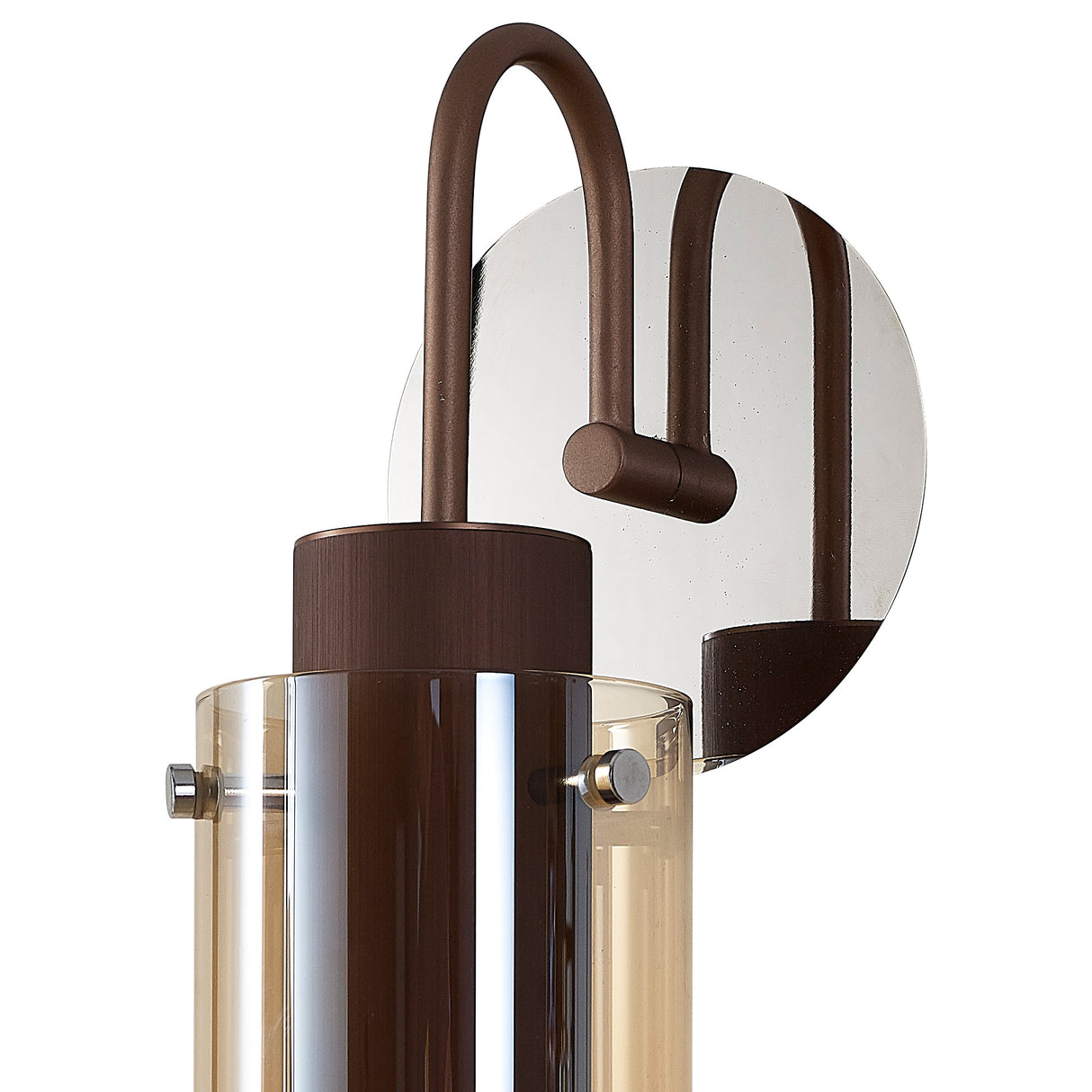 BUN3619 Bunda Slim 1 Light Wall Light Mocha/Chrome/Amber