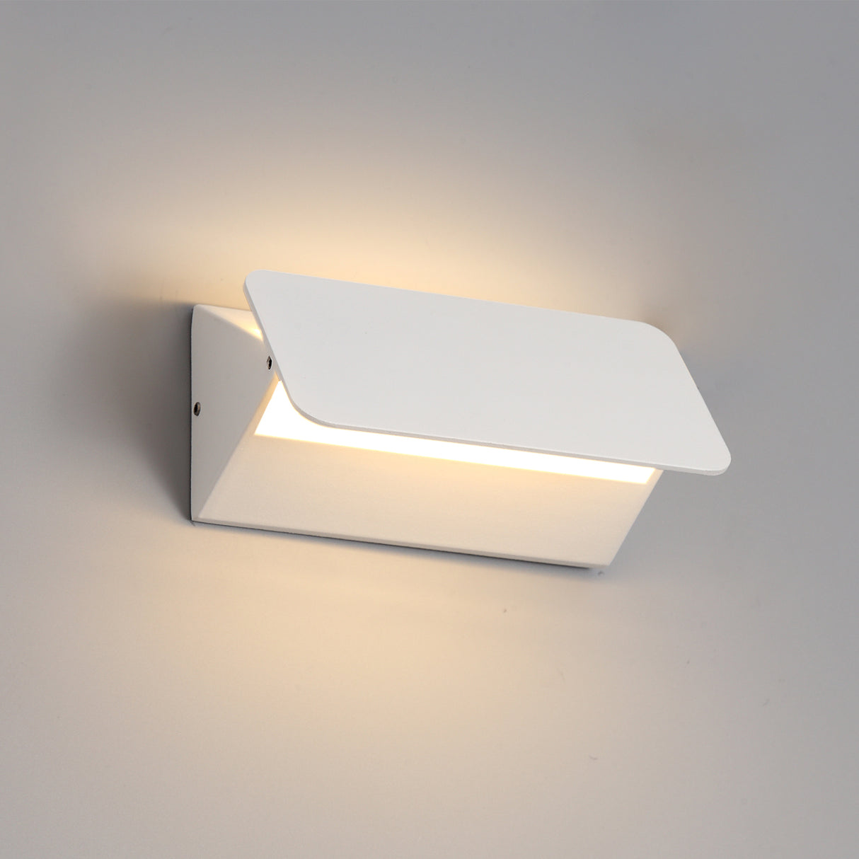 CAL0027 Calaeno Wall Lamp 5W LED IP54 Indoor/Outdoor Use in a Sand White/Frosted Finish