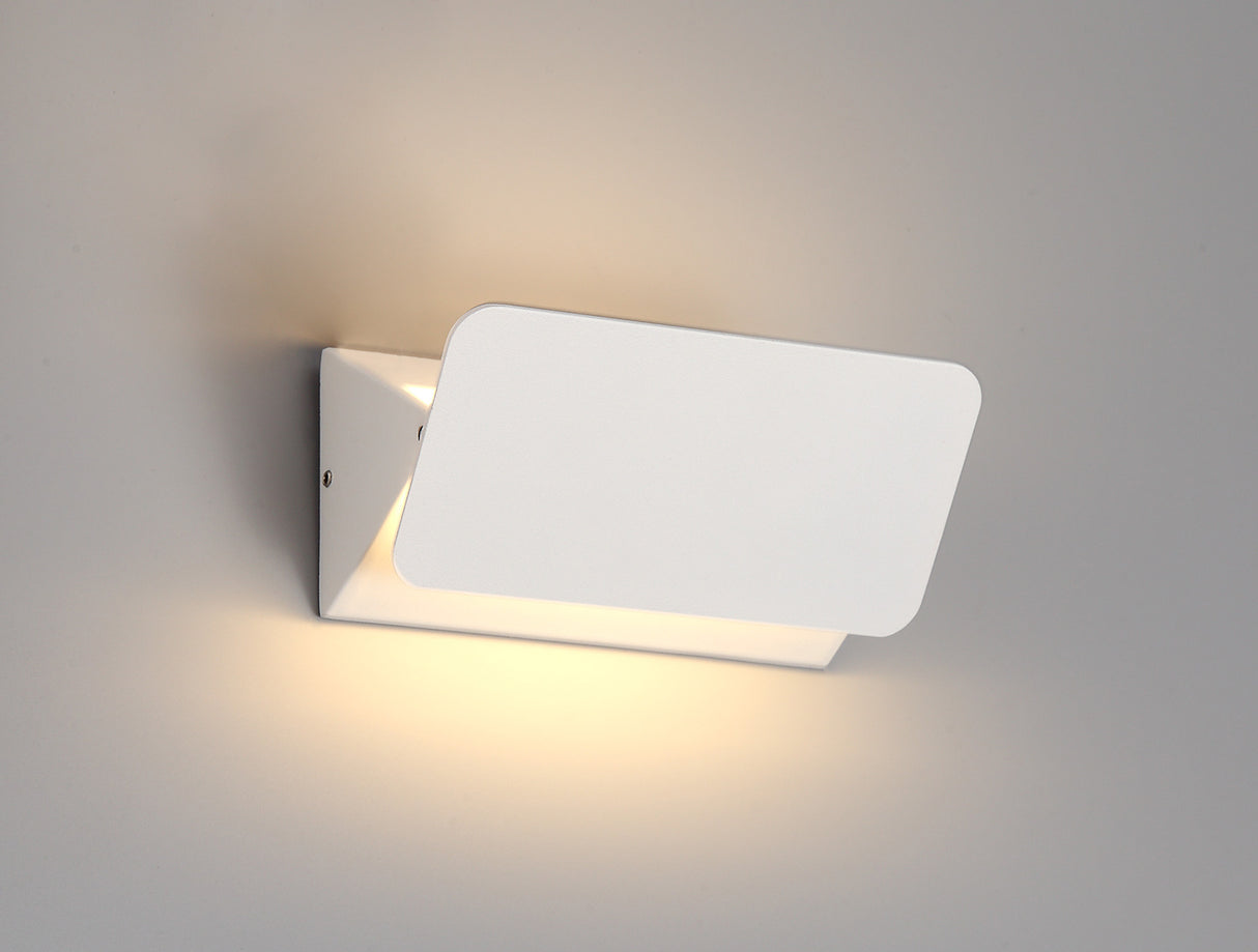 CAL0027 Calaeno Wall Lamp 5W LED IP54 Indoor/Outdoor Use in a Sand White/Frosted Finish