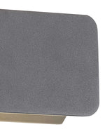 CAL1027 Calaeno Wall Lamp 5W LED IP54 Indoor/Outdoor Use in a Anthracite/Frosted Finish