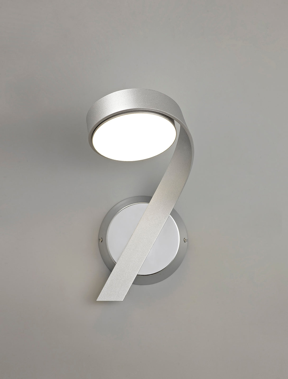 CAP0507 Capella Wall Lamp Right 10W LED in a Chrome/Silver/Frosted Finish