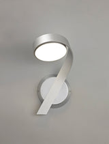 CAP0507 Capella Wall Lamp Right 10W LED in a Chrome/Silver/Frosted Finish