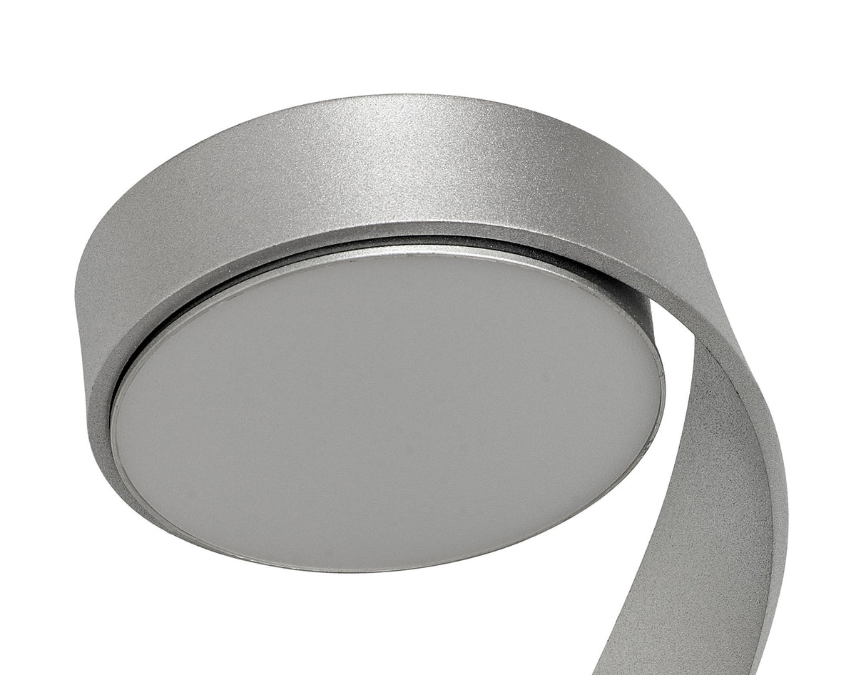 CAP0507 Capella Wall Lamp Right 10W LED in a Chrome/Silver/Frosted Finish