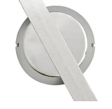 CAP1507 Capella Wall Lamp Left 10W LED in a Chrome/Silver/Frosted Finish