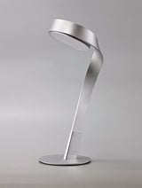 CAP2507 Capella 40cm Table Lamp 10W LED in a Chrome/Silver/Frosted Finish