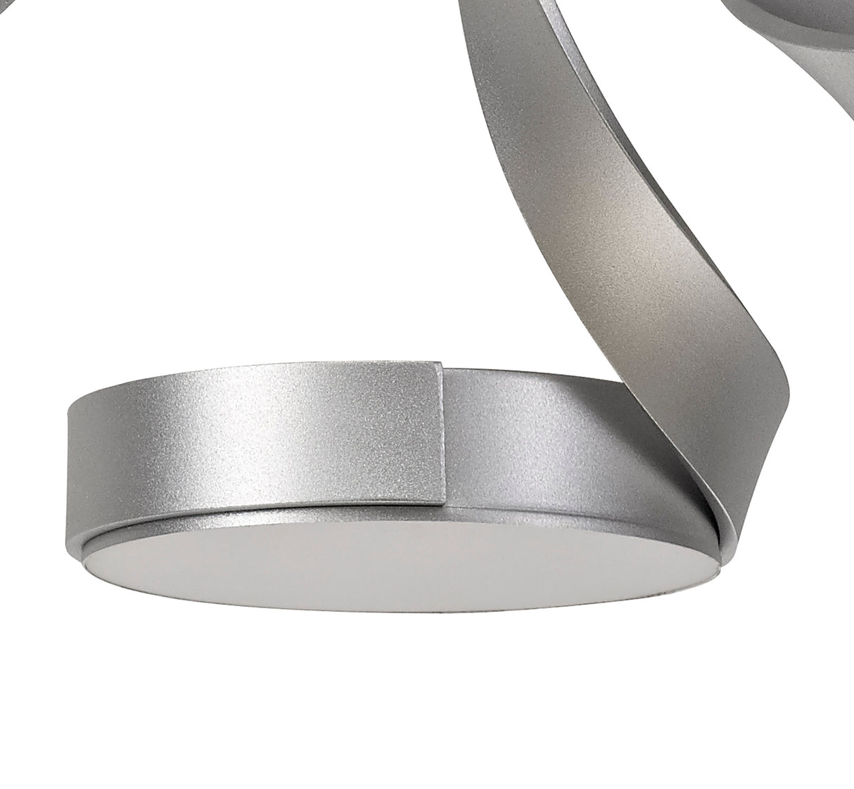 CAP9407 Capella Semi Ceiling 3 Light 36W LED in a Chrome/Silver/Frosted Finish