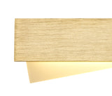 CEI3407 Ceibo Wall Lamp 8W LED in a Brushed Gold/Frosted White Finish