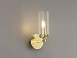 DAB3237 Dabih Wall Lamp 1 Light in a Polished Gold/Clear Finish and Clear Crystal