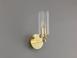 DAB3237 Dabih Wall Lamp 1 Light in a Polished Gold/Clear Finish and Clear Crystal