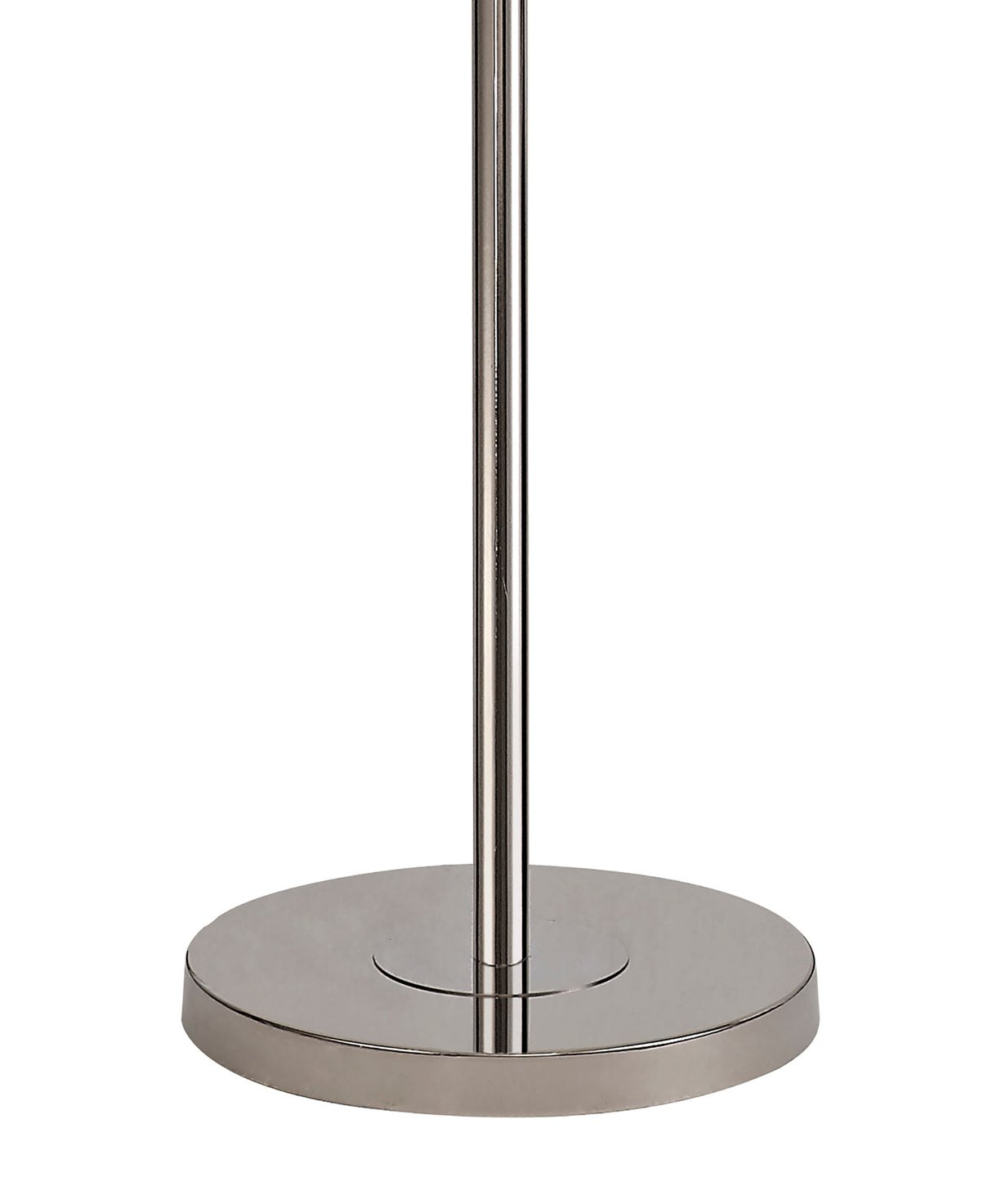 DAB5537 Dabih 170cm Floor Lamp 3 Light in a Polished Nickel/Clear Finish