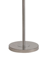 DAB5537 Dabih 170cm Floor Lamp 3 Light in a Polished Nickel/Clear Finish