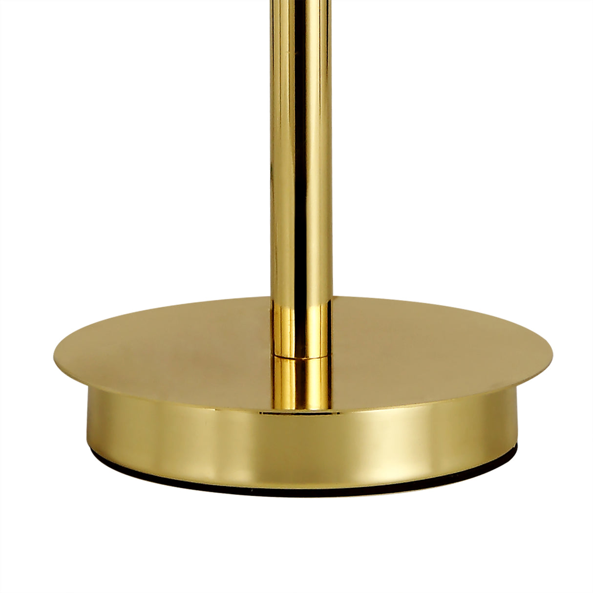 DAB6537 Dabih 55cm Table Lamp 2 Light in a Polished Gold/Clear Finish