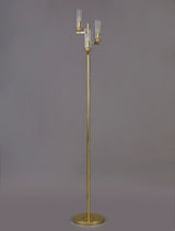 DAB7537 Dabih 170cm Floor Lamp 3 Light in a Polished Gold/Clear Finish