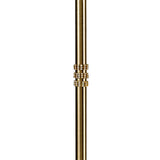 DAB9537 Dabih 170cm Floor Lamp 3 Light in a Antique Brass/Clear Finish