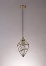 DSI0317 Dsiban Small Pendant 1 Light in a Antique Brass Finish