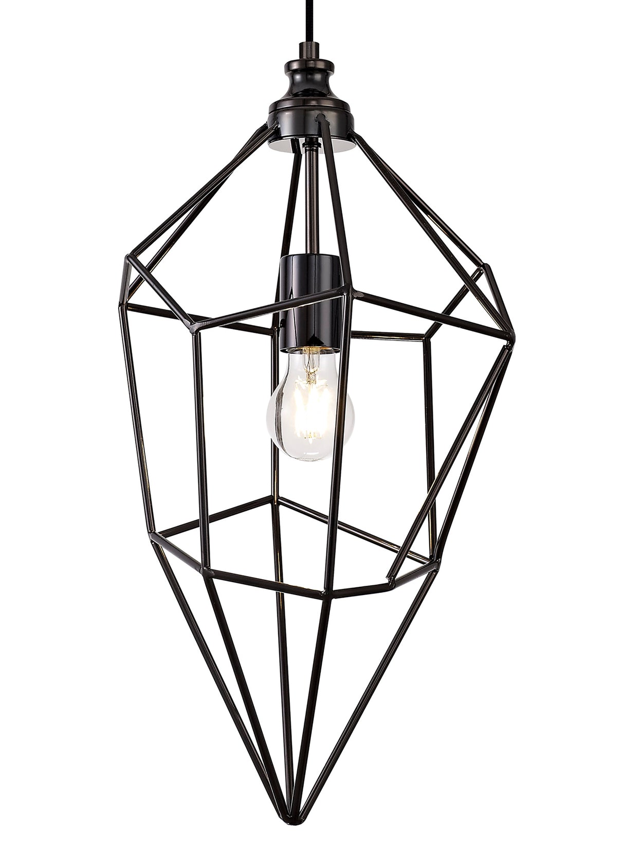 DSI0617 Dsiban Large Pendant 1 Light in a Black Nickel Finish