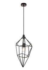 DSI0617 Dsiban Large Pendant 1 Light in a Black Nickel Finish