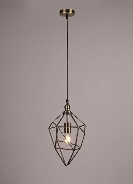 DSI1317 Dsiban Medium Pendant 1 Light in a Antique Brass Finish