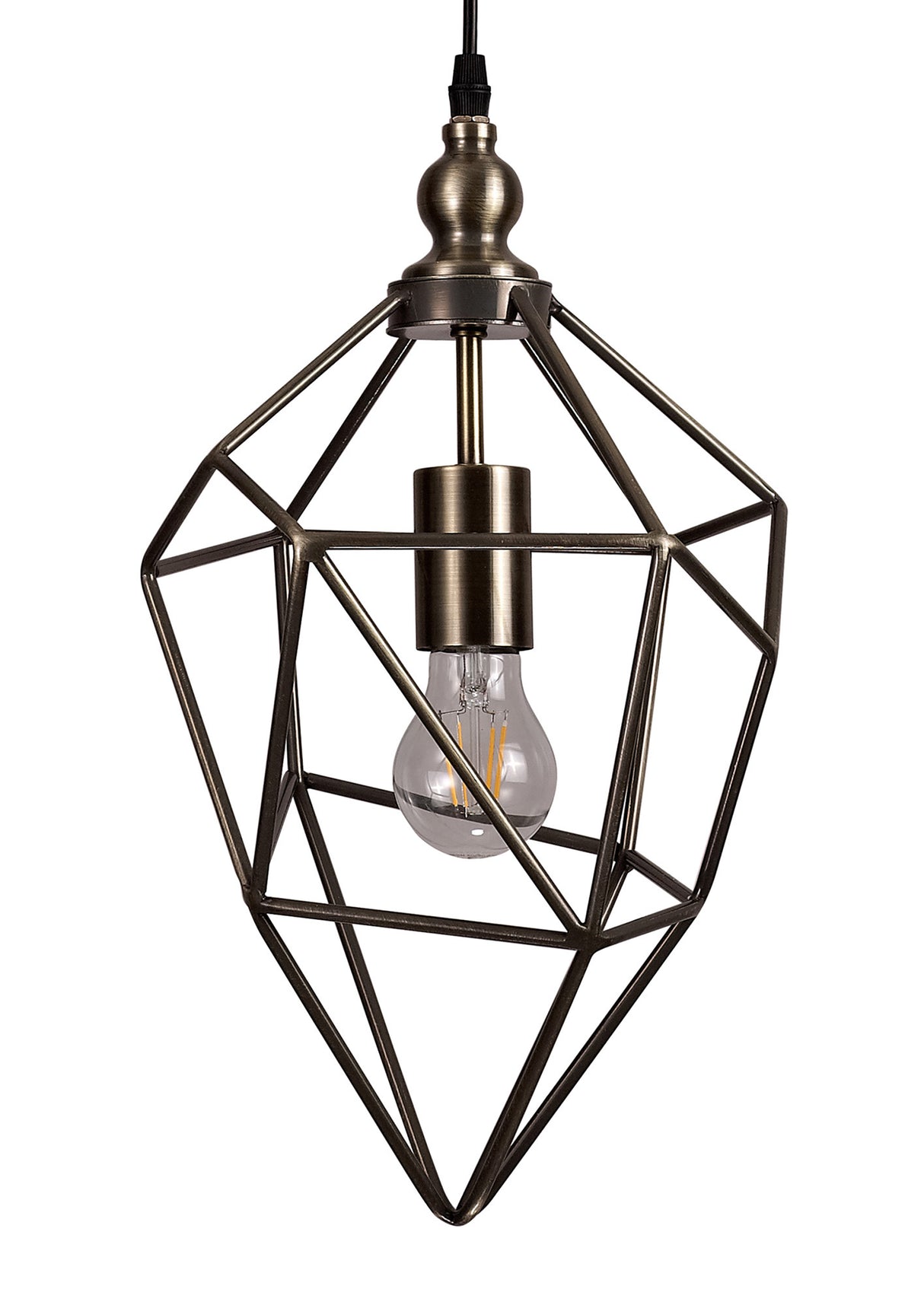 DSI1317 Dsiban Medium Pendant 1 Light in a Antique Brass Finish