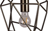 DSI1317 Dsiban Medium Pendant 1 Light in a Antique Brass Finish