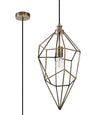 DSI2317 Dsiban Large Pendant 1 Light in a Antique Brass Finish