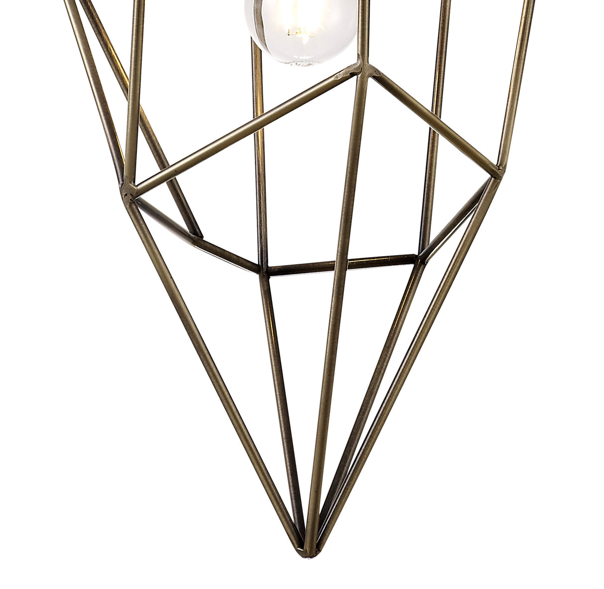 DSI2317 Dsiban Large Pendant 1 Light in a Antique Brass Finish