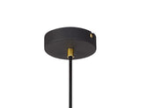 DSI8217 Dsiban Medium Pendant 1 Light in a Painted Gold/Sand Black Finish