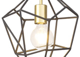 DSI8217 Dsiban Medium Pendant 1 Light in a Painted Gold/Sand Black Finish