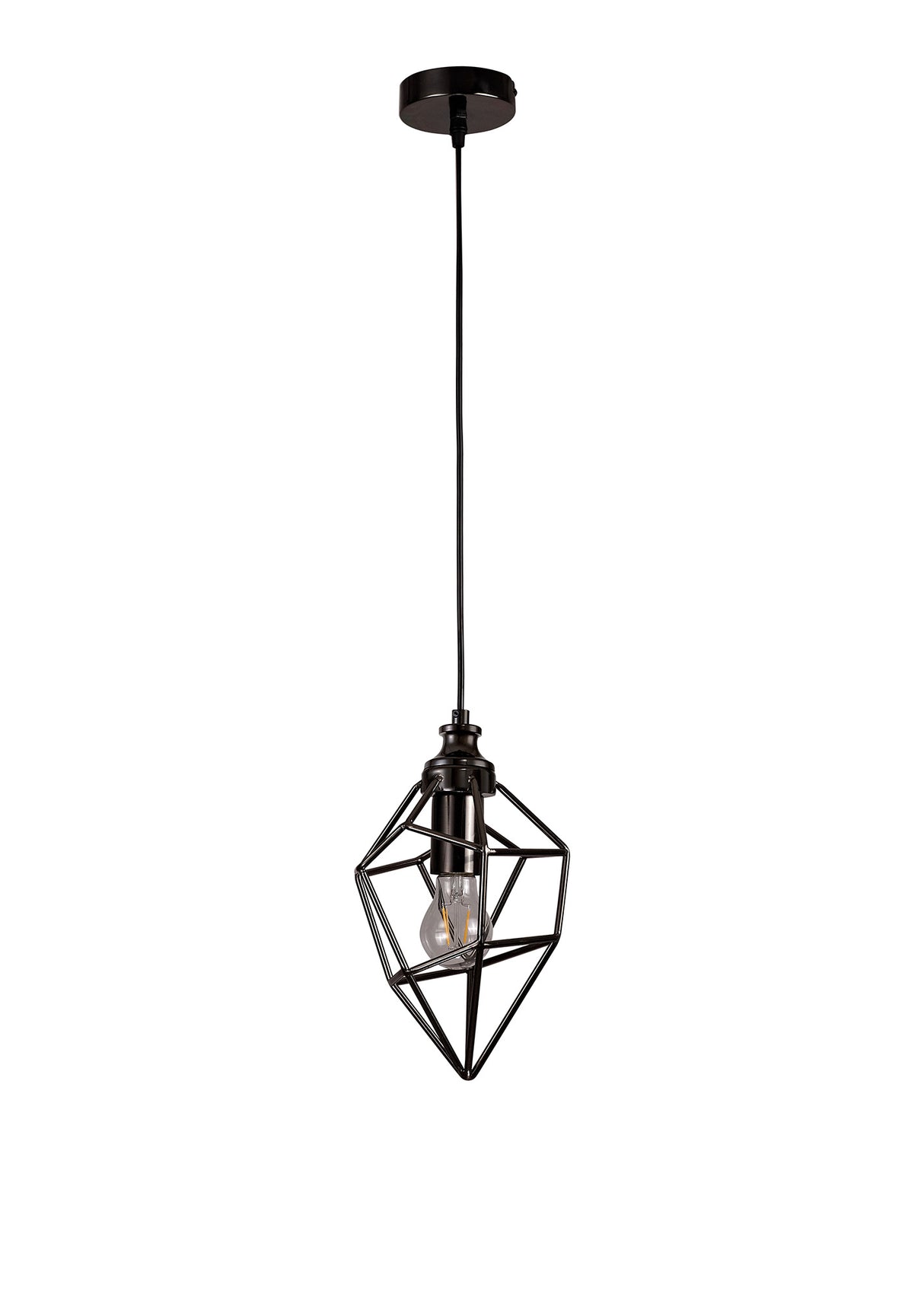 DSI8317 Dsiban Small Pendant 1 Light in a Black Nickel Finish