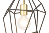 DSI9217 Dsiban Large Pendant 1 Light in a Painted Gold/Sand Black Finish