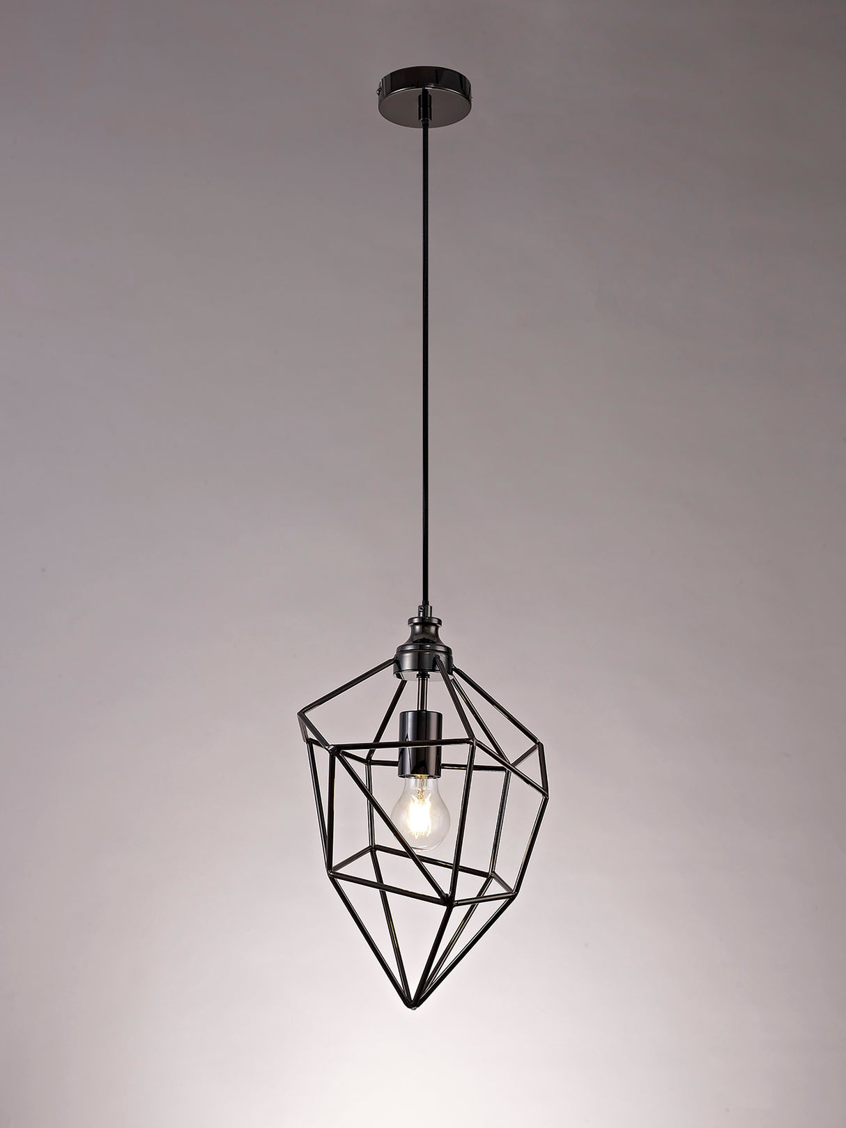 DSI9517 Dsiban Medium Pendant 1 Light in a Black Nickel Finish