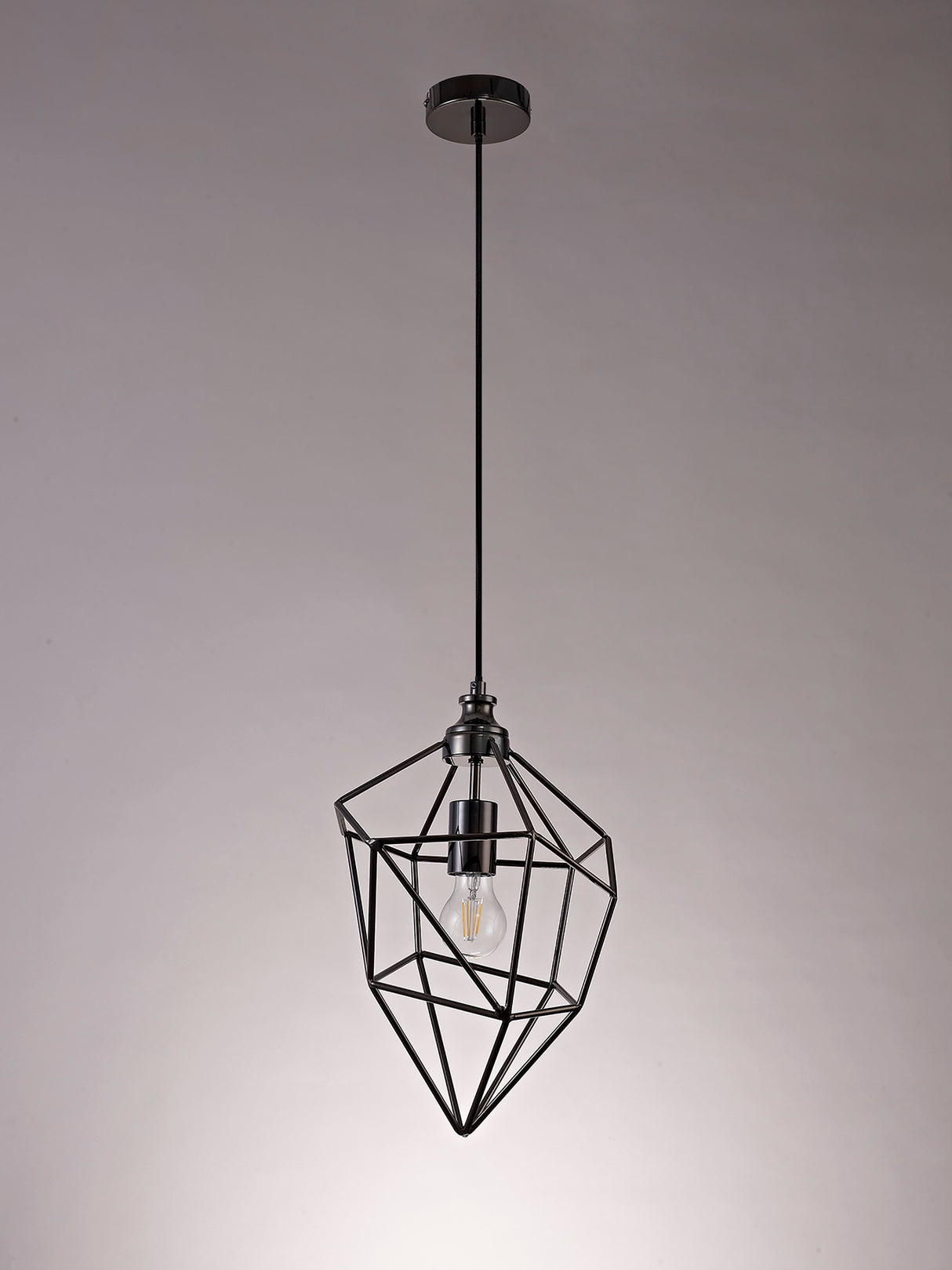 DSI9517 Dsiban Medium Pendant 1 Light in a Black Nickel Finish