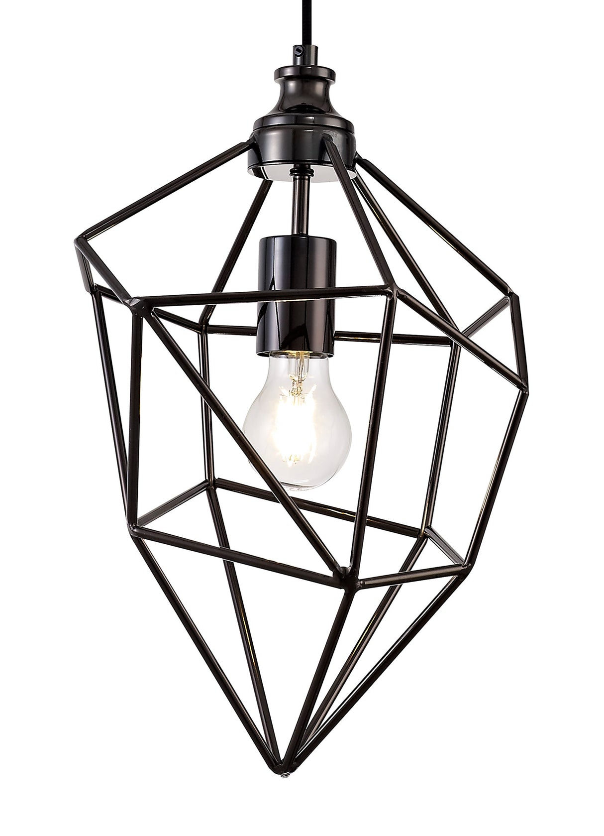 DSI9517 Dsiban Medium Pendant 1 Light in a Black Nickel Finish