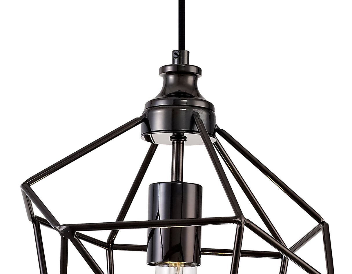 DSI9517 Dsiban Medium Pendant 1 Light in a Black Nickel Finish