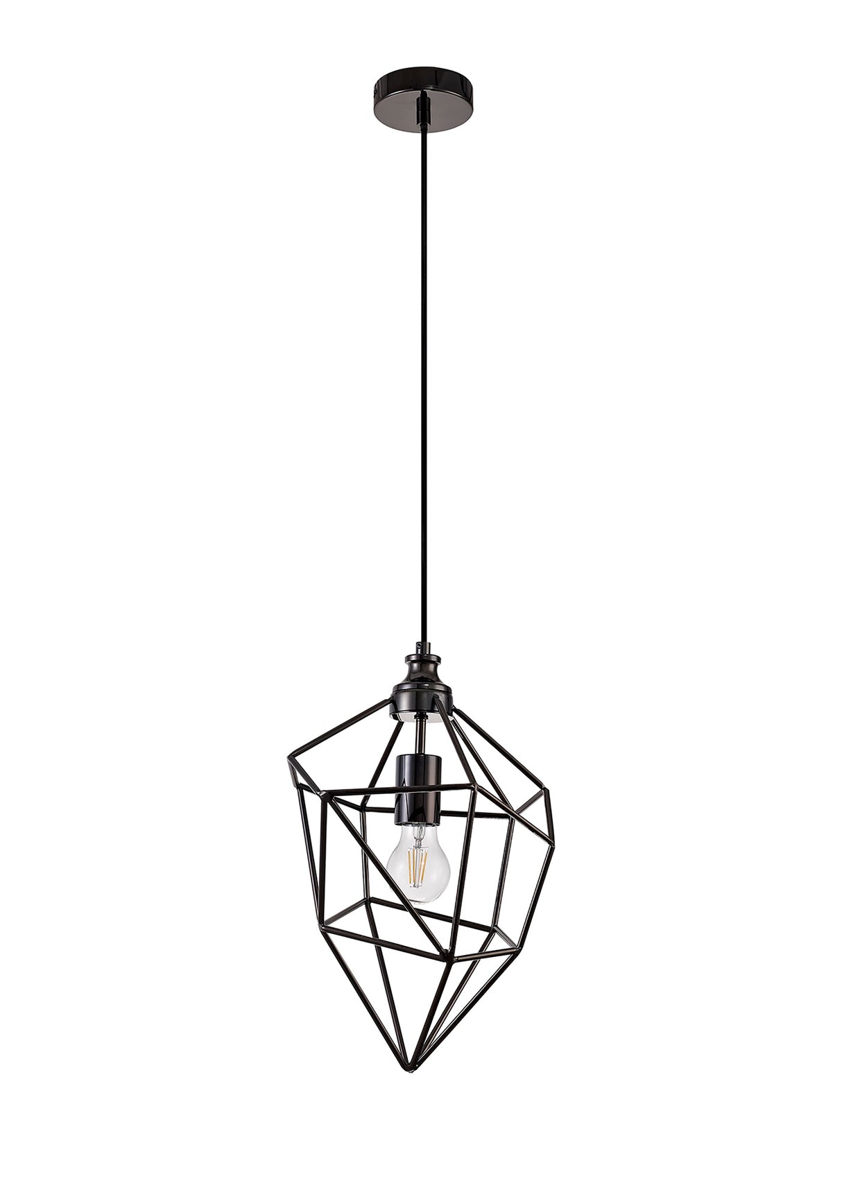 DSI9517 Dsiban Medium Pendant 1 Light in a Black Nickel Finish