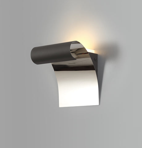 DUB4737 Dubhe Wall Lamp 8W LED in a Sand Anthracite/Chrome/Frosted Finish