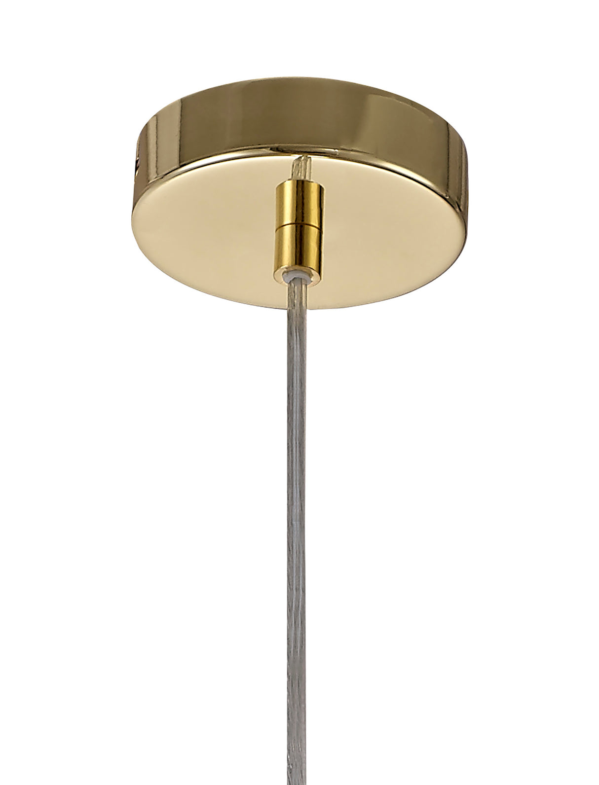 ELB2917 Elbas Curved Cylinder Pendant 1 Light in a Polished Brass Finish