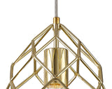 ELB2917 Elbas Curved Cylinder Pendant 1 Light in a Polished Brass Finish