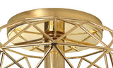 ELB3917 Elbas Flush 1 Light in a Polished Brass Finish