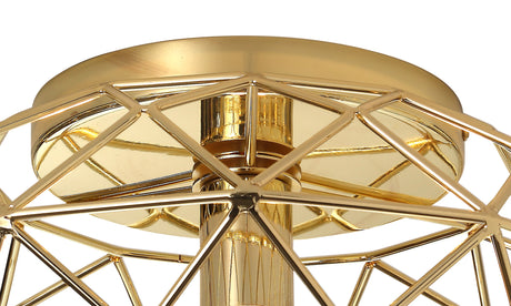 ELB3917 Elbas Flush 1 Light in a Polished Brass Finish