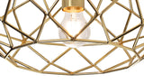 ELB3917 Elbas Flush 1 Light in a Polished Brass Finish