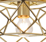 ELB3917 Elbas Flush 1 Light in a Polished Brass Finish