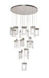 ELE2687 Electra Pendant 94.5W LED (25.8kg) in a Chrome/Clear Finish