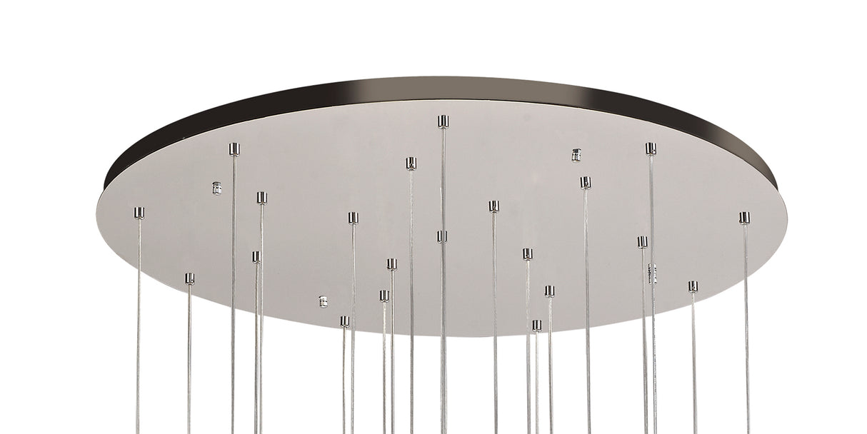 ELE2687 Electra Pendant 94.5W LED (25.8kg) in a Chrome/Clear Finish