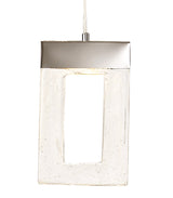 ELE2687 Electra Pendant 94.5W LED (25.8kg) in a Chrome/Clear Finish