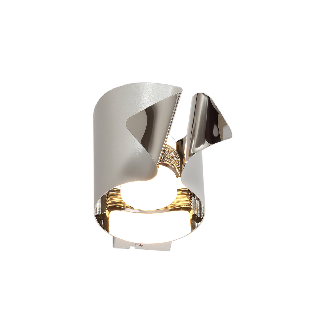 ELK6637 Elkur Wall Lamp 7W LED in a Sand White/Chrome/Frosted Finish