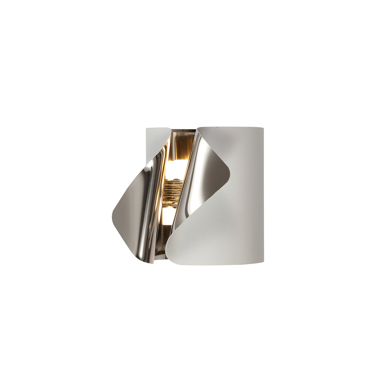 ELK6637 Elkur Wall Lamp 7W LED in a Sand White/Chrome/Frosted Finish