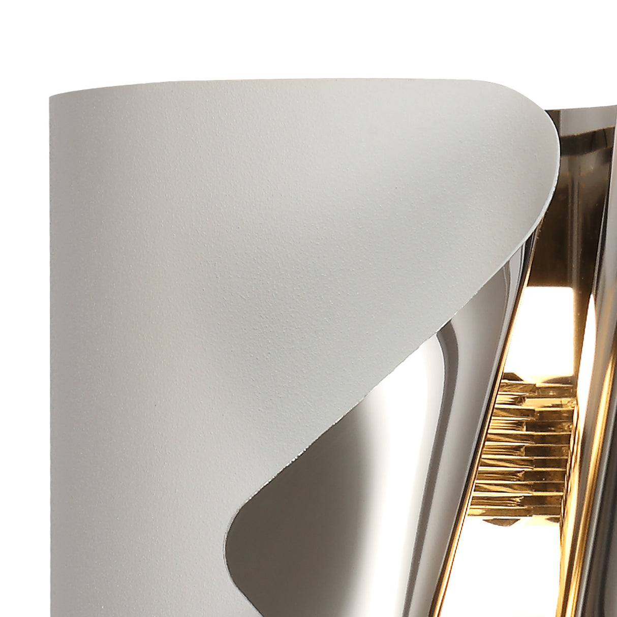 ELK6637 Elkur Wall Lamp 7W LED in a Sand White/Chrome/Frosted Finish